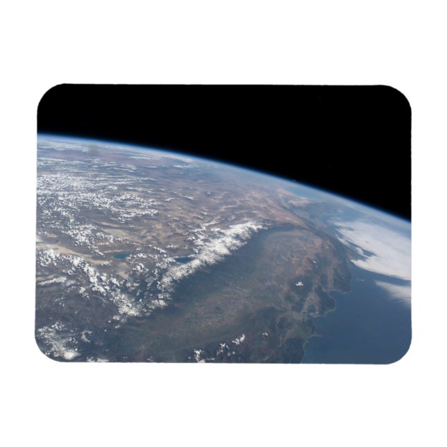 Kalifornien och Nevada som sett från rymden. Magnet (Horisontell)