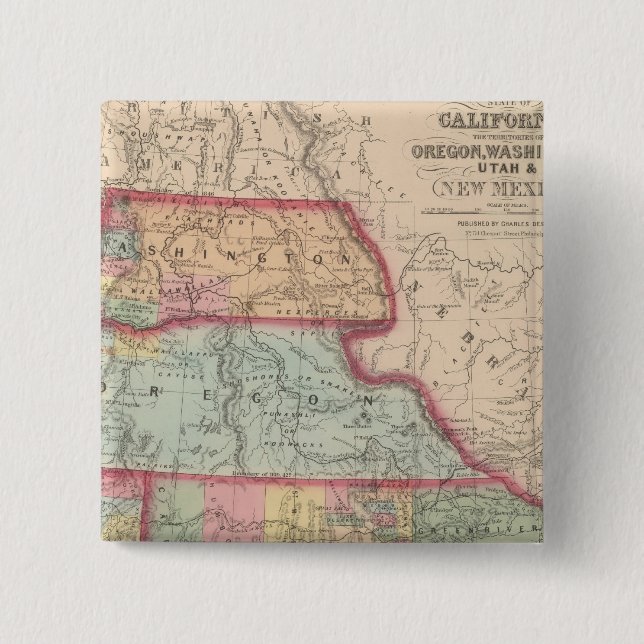 Kalifornien, Oregon, Washington Knapp (Framsida)