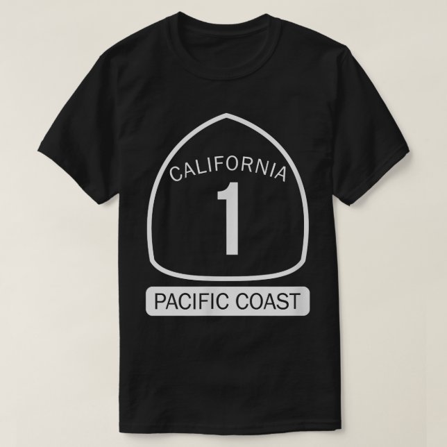 Kalifornien Pacific Kusten Highway 1  T Shirt (Design framsida)