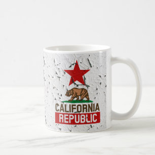 Kalifornien Peeling Paint Decor Kaffemugg