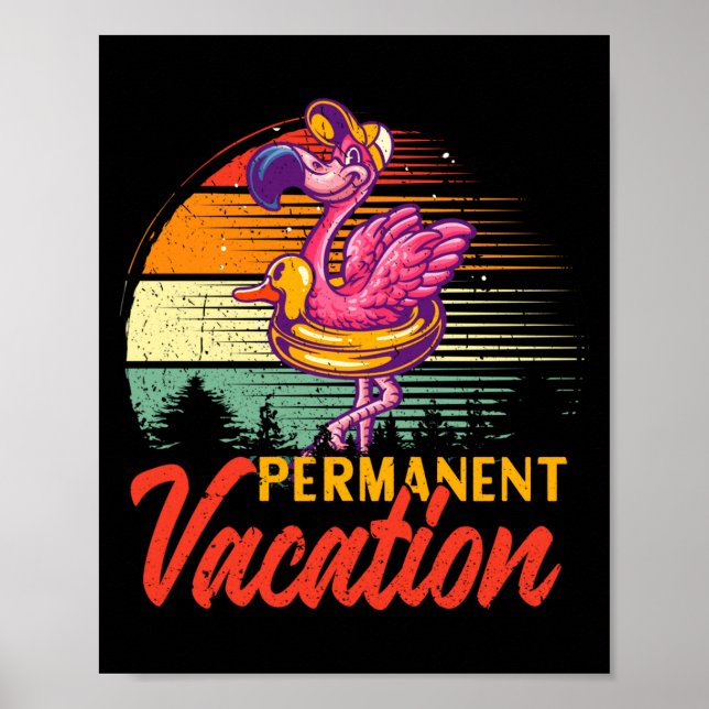 Kalifornien permanent semester strandvibbar poster (Framsidan)
