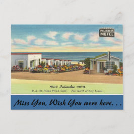 Kalifornien, Pismo Palisades Motel Vykort
