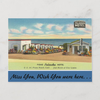 Kalifornien, Pismo Palisades Motel Vykort