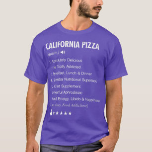 Kalifornien Pizza Definition Betydelse Funny T Shirt