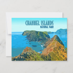 Kalifornien-platskort för Channel Islands National
