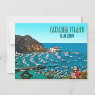 Kalifornien-platskort för Santa Catalina