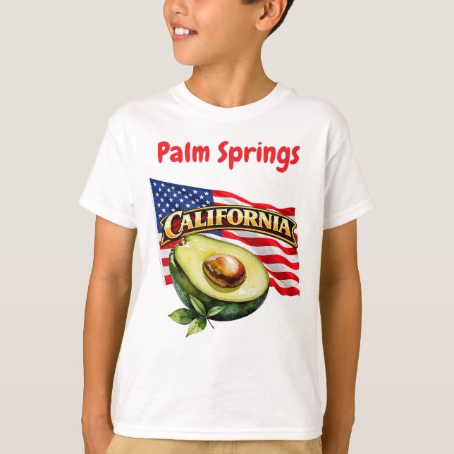 Kalifornien Pojke T-Shirt  (Framsida)