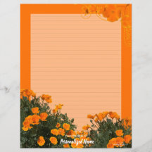 Kalifornien Poppies Lining