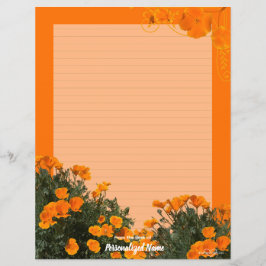 Kalifornien Poppies Lining