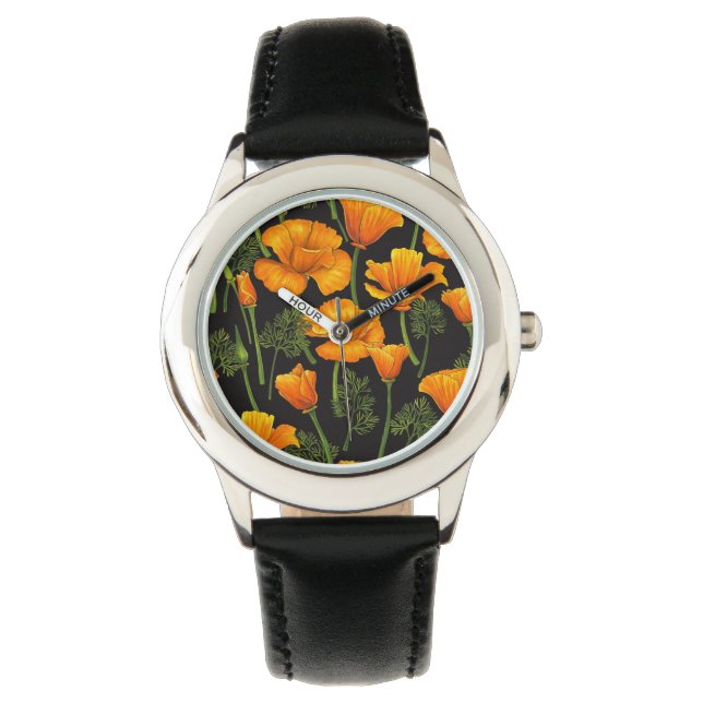 Kalifornien poppy armbandsur (Framsida)