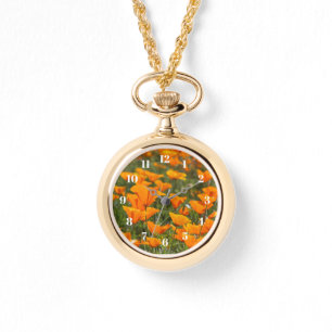 Kalifornien Poppy Fält Guld Women's Watch Armbandsur
