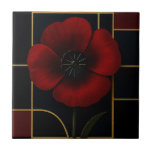 Kalifornien Poppy Keramic tile Kakelplatta<br><div class="desc">Njut av den här originaldesignen från Lisalightsite och ta med dig en liten bit Kalifornien och konsthugga till ditt hem.</div>