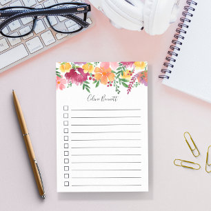 Kalifornien Poppy Led to Do List Post-it Block