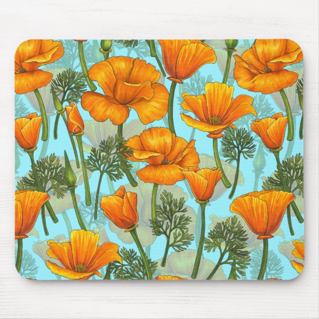 Kalifornien poppy musmatta (Framsidan)