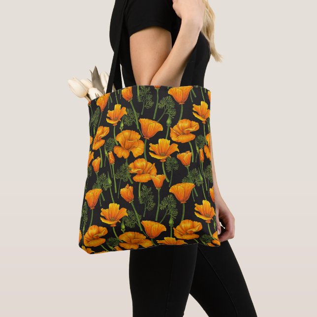 Kalifornien poppy tygkasse (Närbild)