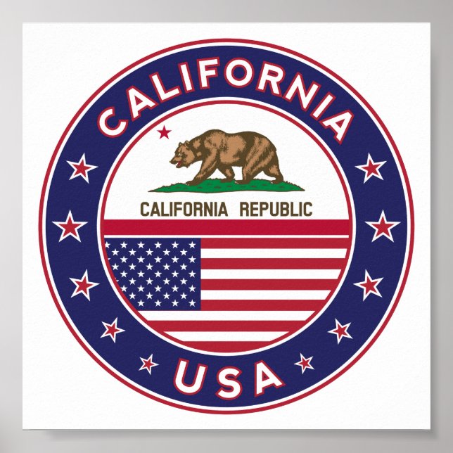 Kalifornien Poster (Framsidan)