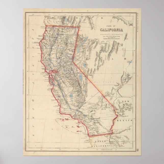 Kalifornien Poster (Framsidan)