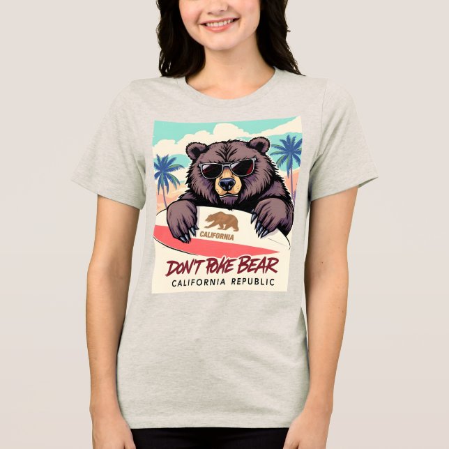 Kalifornien Pride Bear T-Shirt for Women (Framsida)