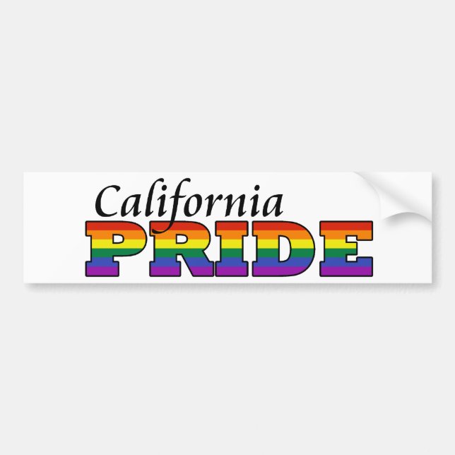 Kalifornien pride bildekal (Framsidan)