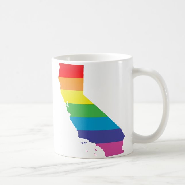 Kalifornien pride. striped. kaffemugg (Höger)