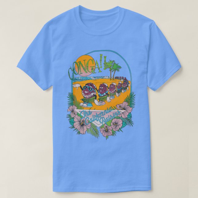 Kalifornien Raisins Conga Vacation  T Shirt (Design framsida)