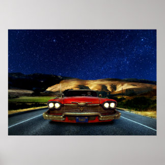 Kalifornien Råtta Rod Car Skeleton Driver Poster