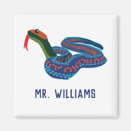 Kalifornien Red Sided Garter Snake Personlig Magnet