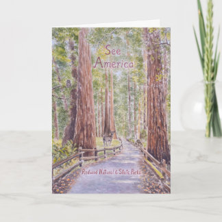 Kalifornien Redwoods Kort