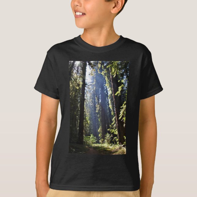 Kalifornien redwoodträd t-shirt (Framsida)