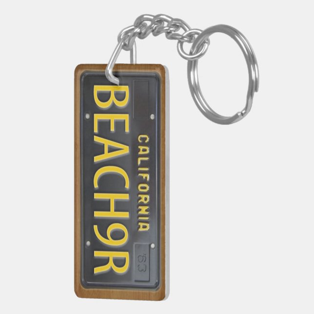 Kalifornien registreringsskyltKeychain (Höger Baksida)
