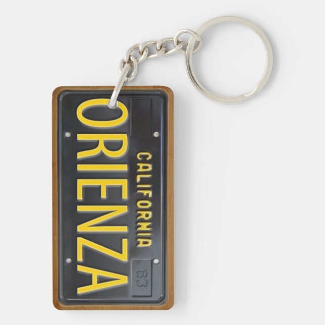 Kalifornien registreringsskyltKeychain (Baksidan)