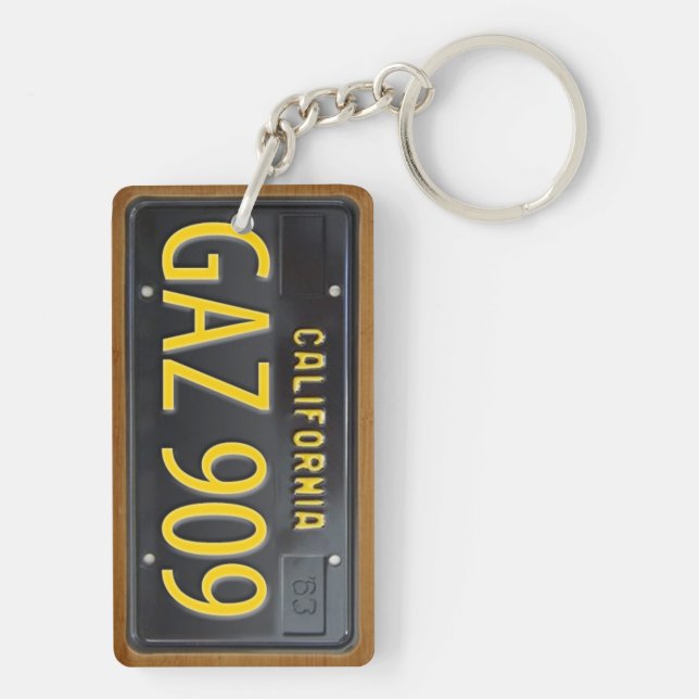 Kalifornien registreringsskyltKeychain (Baksidan)