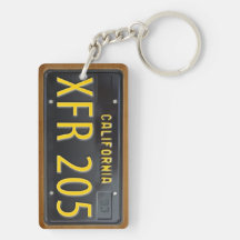 Kalifornien registreringsskyltKeychain