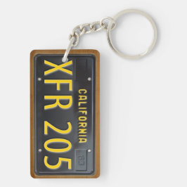 Kalifornien registreringsskyltKeychain