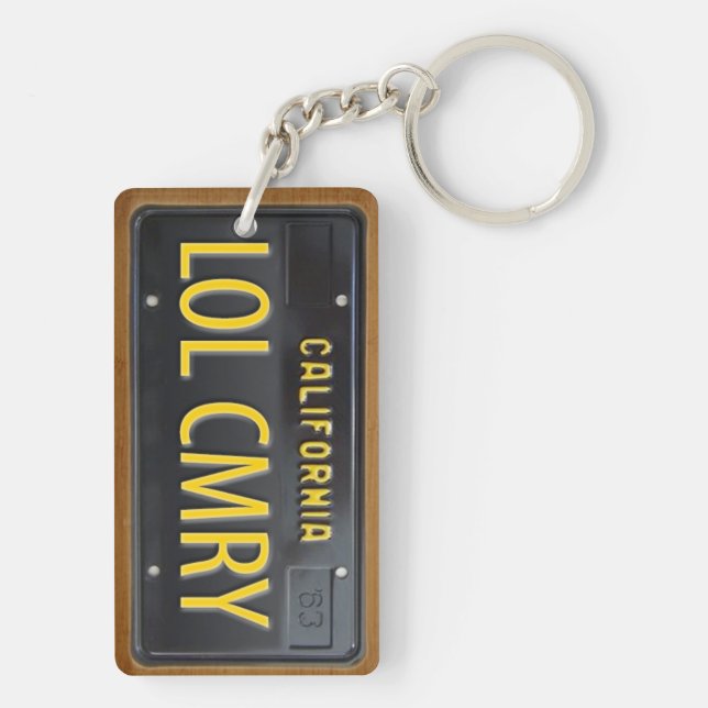 Kalifornien registreringsskyltKeychain (Baksidan)
