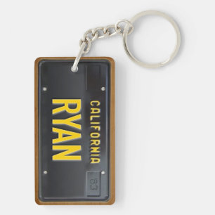 Kalifornien registreringsskyltKeychain
