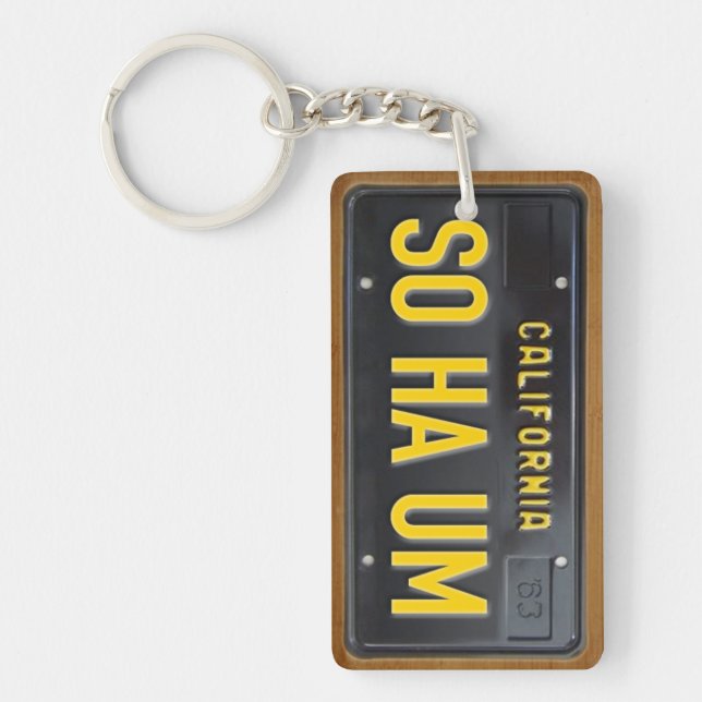Kalifornien registreringsskyltKeychain (Framsidan)