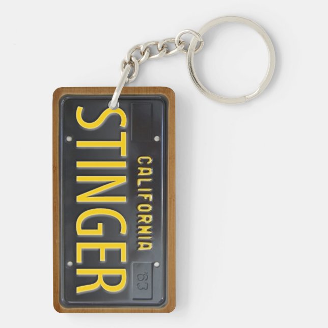 Kalifornien registreringsskyltKeychain (Baksidan)