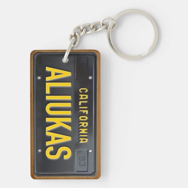 Kalifornien registreringsskyltKeychain (Baksidan)