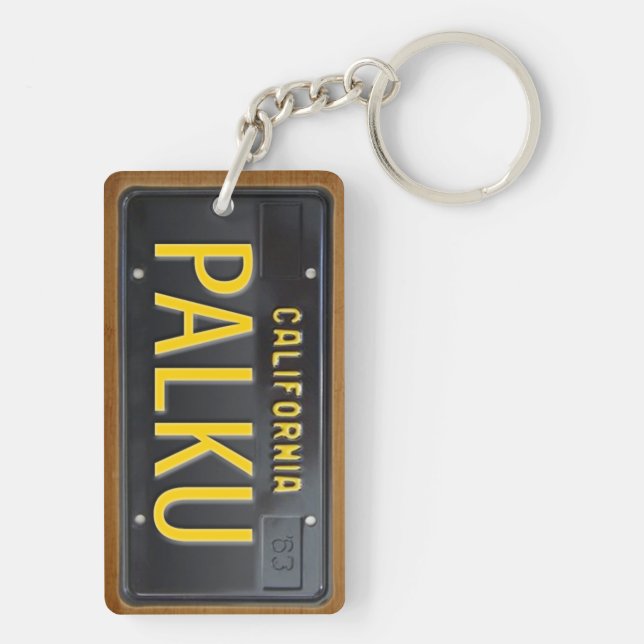 Kalifornien registreringsskyltKeychain (Baksidan)