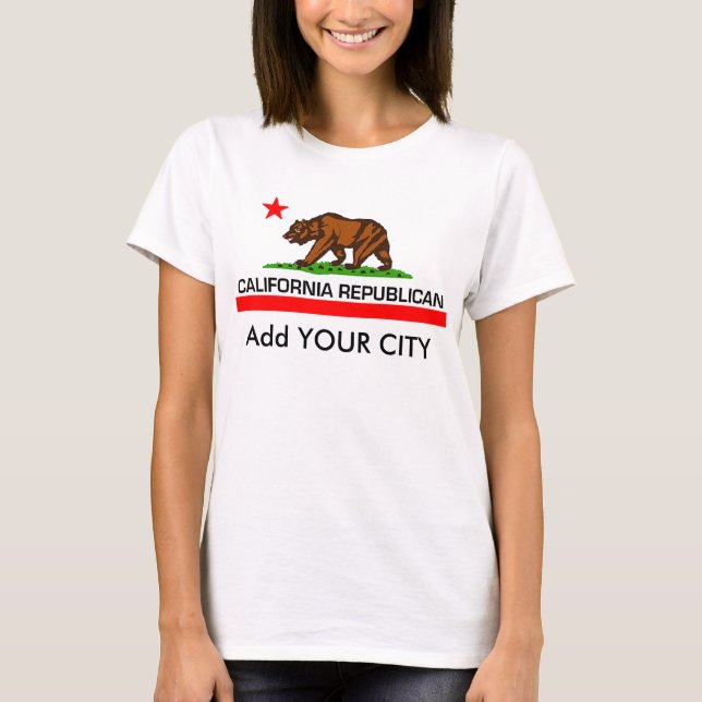 Kalifornien Republican Tee Shirt (Framsida)