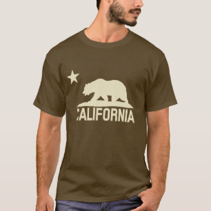 Kalifornien republik - CA-björn - beige Silhouett Tee Shirt