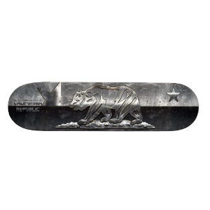 KALIFORNIEN REPUBLIK Grunge stålfigurer Mini Skateboard Bräda 18,5 Cm