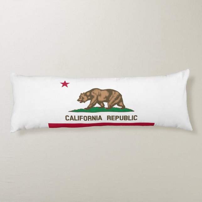 Kalifornien Republik Statens Flagga Kroppskudde (Baksidan)