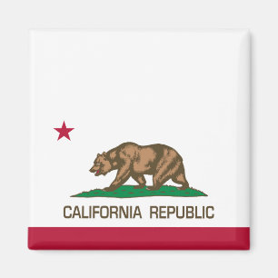 Kalifornien republik (statlig flagga) magnet