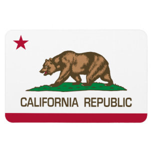 Kalifornien republik (statlig flagga) magnet