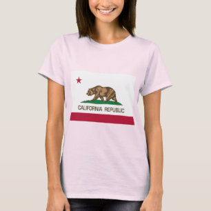 Kalifornien republik (statlig flagga) tee shirt