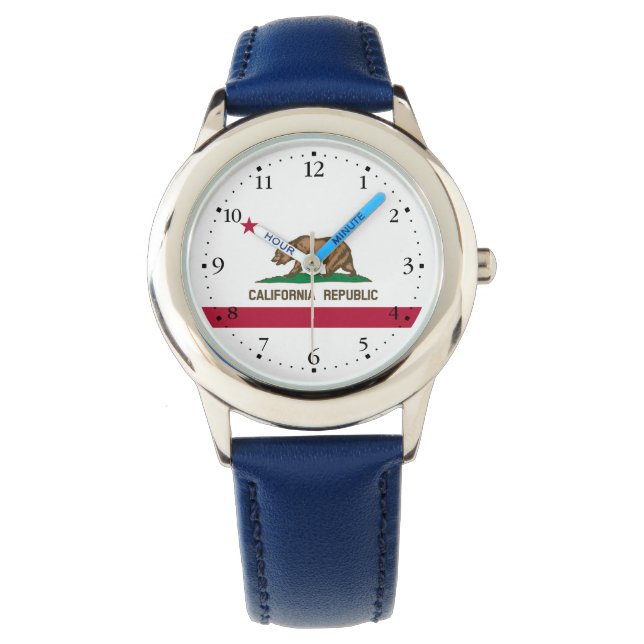 Kalifornien Republik Statsflagga Armbandsur (Framsida)
