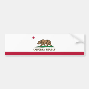 Kalifornien Republik Statsflagga Bildekal