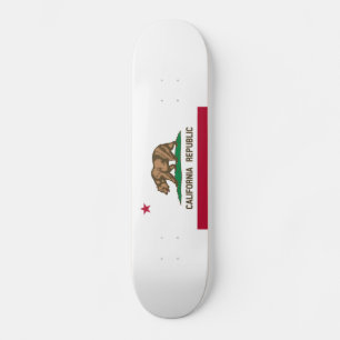 Kalifornien Republik Statsflagga Mini Skateboard Bräda 18,5 Cm